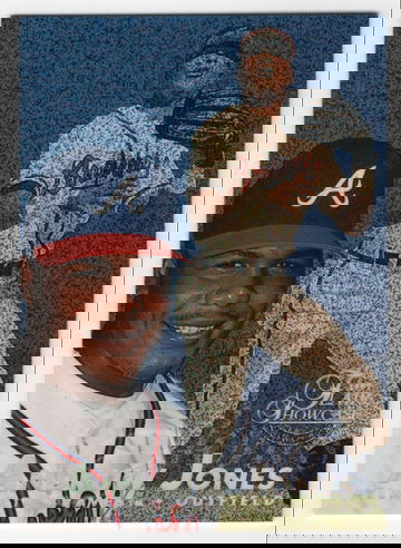 1997 FLAIR SHOWCASE ROW 0 ANDRUW JONES # 1