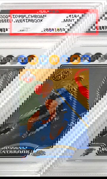 2008 Topps Chrome Russell Westbrook PSA 9