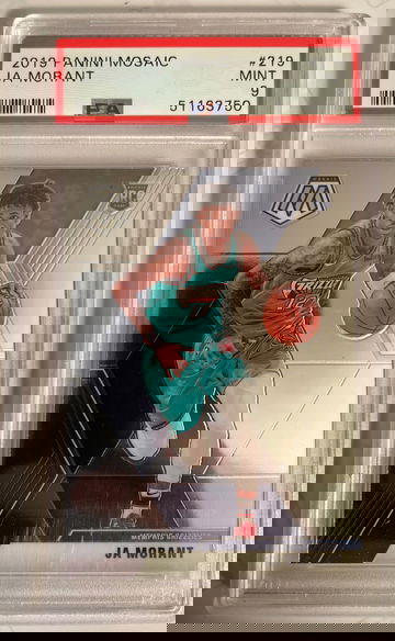 2019-20 Panini Mosaic Ja Morant #219 RC Rookie PSA 9 MINT ROY GRIZZLIES 