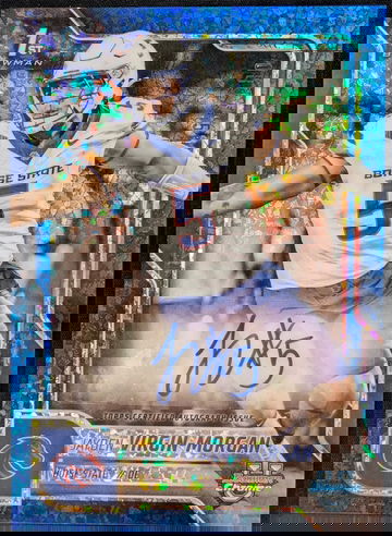 2025 Bowman Chrome Autograph Blue Mini-Diamond BCA-JVM Jayden Virgin-Morgan /150