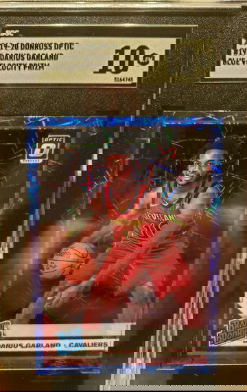 2019 Donruss Optic Darius Garland RC Rookie #195 Blue Velocity SGC 10