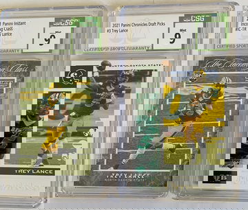 2021 Chronicles and Incoming Class Trey Lance 2 card lot