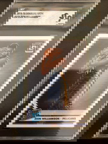 2019-20 DONRUSS OPTIC ZION WILLIAMSON RATED ROOKIE SGC 9 MINT #158 PELICANS