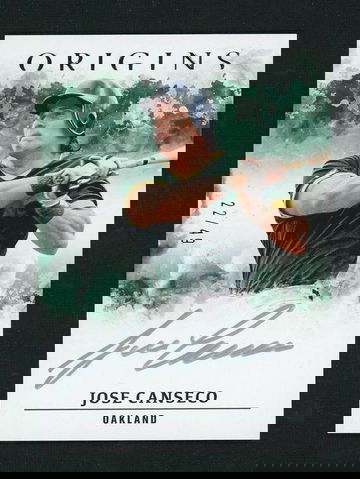 2021 Panini Origins Jose Canseco #OASI-JC Auto /49