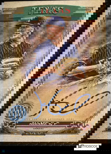 Kolby Allard 2020 Gypsy Queen Autograph #GQA-KA Texas Rangers Atlanta Braves ⚾
