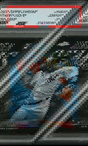 2023 Topps Chrome Hidden Gems Anthony Volpe #HG46 RC PSA 10