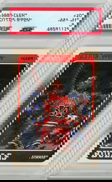 1988 Fleer Scottie Pippen PSA 8