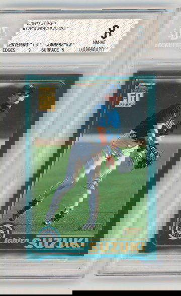 2001 TOPPS ICHIRO SUZUKI RC #726 BGS 8