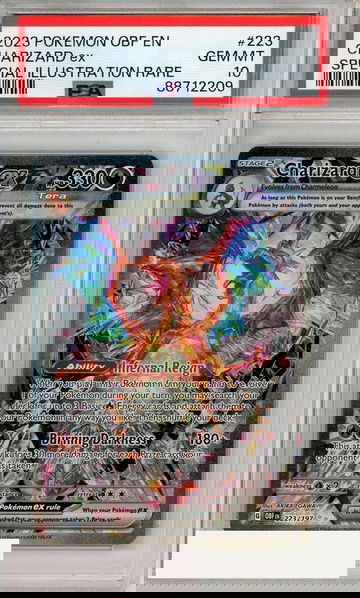 2023 POKEMON OBF EN-OBSIDIAN FLAMES CHARIZARD EX #223 SIR PSA 10 GEM MT