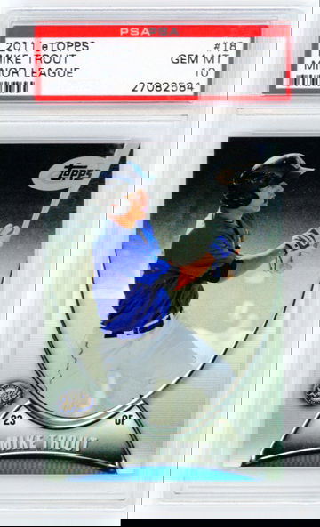 2011 eTopps #18 Mike Trout Minor League PSA 10 GEM MINT!