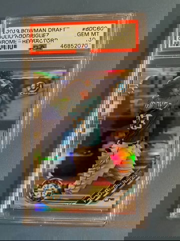 2019 Bowman Draft Chrome Refractor Julio Rodriguez PSA 10 #BDC60