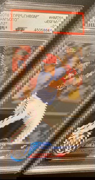 Juan Soto 2018 Topps Chrome Update #HMT55 PSA 10