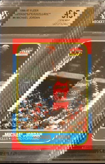 1996-97 Fleer - MICHAEL JORDAN - Decade of Excellence - BGS 9.5