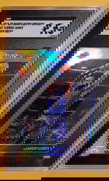 2019-20 Hoops Premium Silver Lebron James SGC 9.5