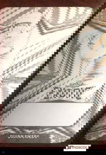 QUINN EWERS 2022 Leaf Exotic Black BUTTERFLY Printing Plate 1/1 Texas Longhorns