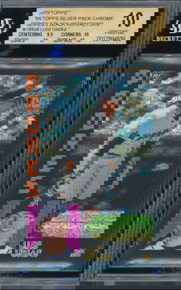 TOPPS SILVER PACK LUIS URIAS PADRES BREWERS ROOKIE BLACK /199 BECKETT PRISTINE 10!