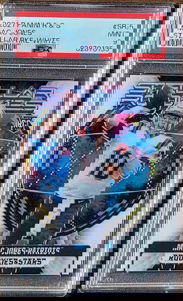 2021 SP MAC JONES Panini Stellar Rookies /149 WHITE PRIZM PSA 9 Rookie RC #SR-5 