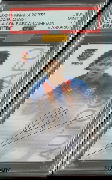 2004 Panini Sports Lionel Messi Mega Crk PSA 9 MBA Gold Diamond