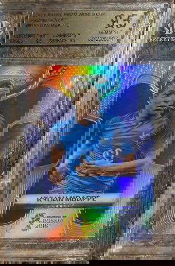 2018 Prizm Silver Kylian Mbappe BGS 9.5