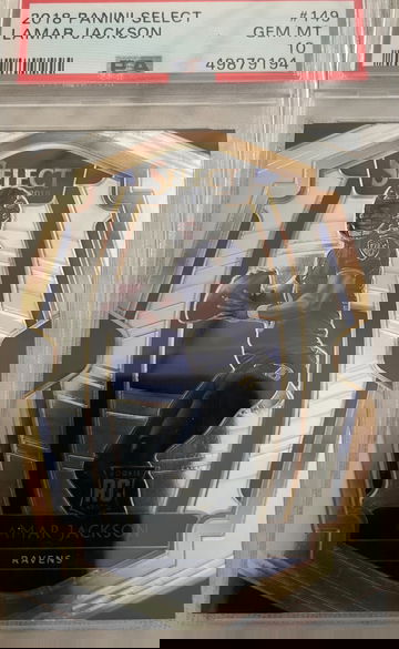 2018 Panini Select Lamar Jackson PSA 10 #149