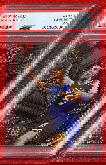 1995 Fleer Metal Nuts & Bolts Jason Kidd #213 PSA 10 Dallas Mavericks NBA Card