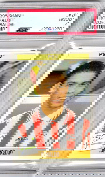 1994 Panini Voetbal 95 Ronaldo Rookie RC PSA 2