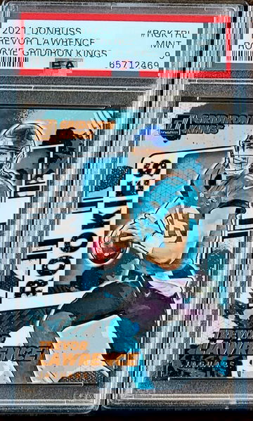 2021 TREVOR LAWRENCE Panini Donruss GRIDIRON KINGS PSA 9 POP 15 Rookie #RGKTRL