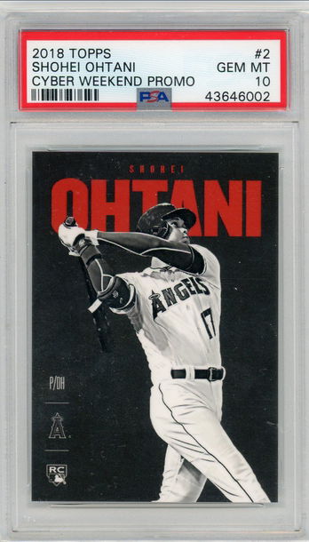 2018 Topps Cyber Weeeknd Shohei Ohtani PSA 10 