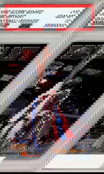 1996 SCORE BOARD BASKETBALL ROOKIES KOBE BRYANT #15 PSA 10 GEM MT