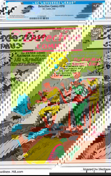 DETECTIVE COMICS #318 * DC * 1963 * 2ND APPEARNCE CAT-MAN * 1ST APPEARNCE BATWOMAN AS CAT-WOMAN * CGC 9.4 * 2ND HIGHEST