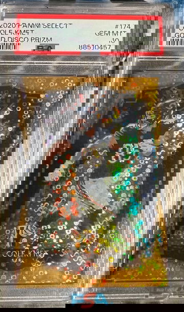 Cole Kmet 2020 Panini Select Gold Prizm Premier Level SSP /10 Rc PSA 10