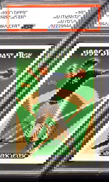 1993 Topps #98, Derek Jeter Auto RC, PSA *Signed in '94