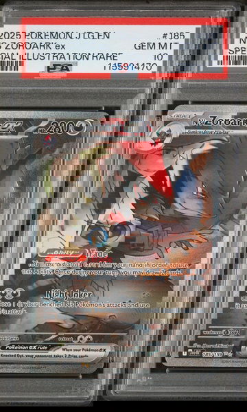2025 Pokemon Scarlet and Violet Journey Together Special Illustration Rare N's Zoroark Ex #185 PSA 10