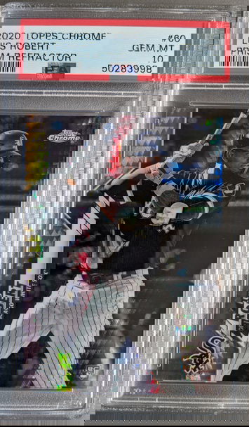 2020 Topps Chrome Luis Robert Prism Refractor RC PSA 10