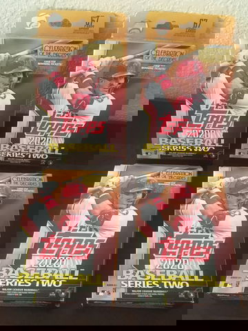 2020 Topps Series 2 Hanger Box - Lot of 4 Boxes