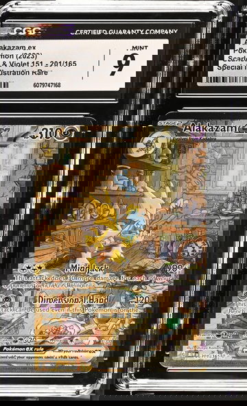 2023 Pokémon Scarlet & Violet 151 SIR Alakazam #201/165 ex CGC 9