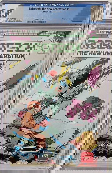 ROBOTECH THE NEW GENERATION # 1 COMICO COMICS 1985 CGC 9.8 WHITE PAGES 