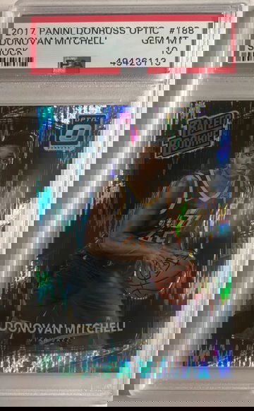 2017 Panini Donruss Optic Donovan Mitchell Shock PSA 10 Gem-Mint