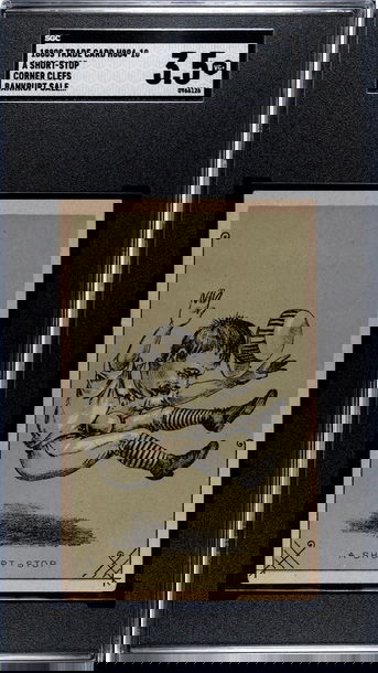 1880s Trade Card H804-10 Corner Clefs A Short-Stop SGC 3.5 VG+