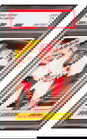 1966 Topps #320 Bob Gibson PSA 5 St Louis Cardinals