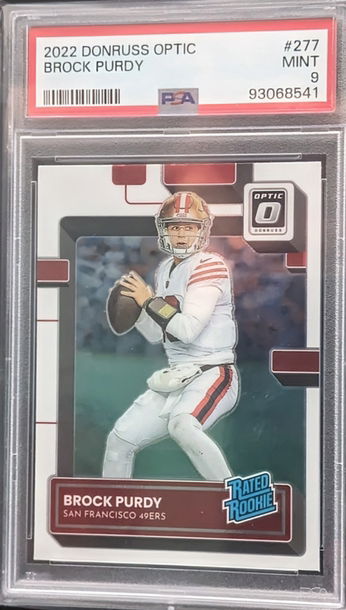 2022 Donruss Optic Brock Purdy #277 PSA 9