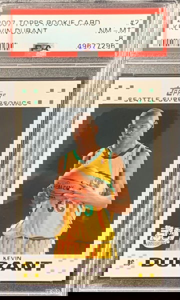 2007 Topps Kevin Durant PSA 8