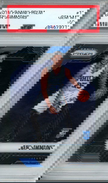 BEN SIMMONS 2016 PANINI PRIZM #1 PSA 10 GEM MINT ROOKIE CARD SIXERS