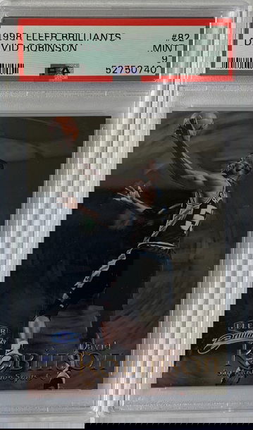 1998 Fleer Brilliants David Robinson PSA 9 #82 POP 2