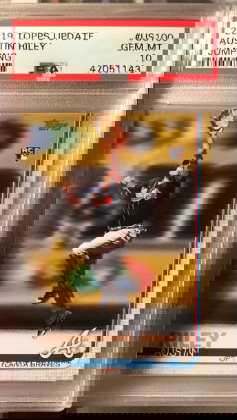 2019 Topps Update Austin Riley SP Image Variation PSA 10