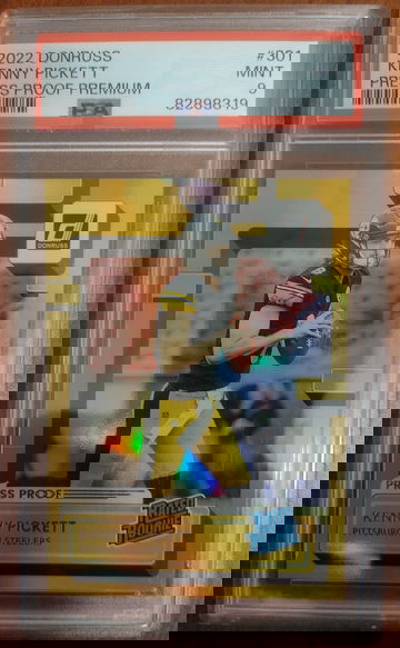 2022 Donruss Kenny Pickett Rated Rookie 301 Press Proof Premium PSA 9 