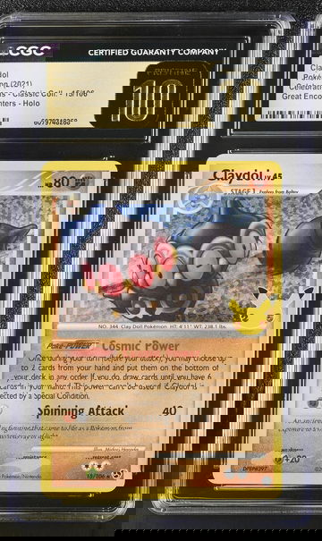 2021 Pokemon #15/106 Claydol Celebrations - Classic Collection CGC 10