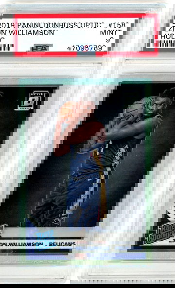 Zion Williamson 2019-20 Panini Donruss Optic Holo Refractor RC PSA 9 Mint
