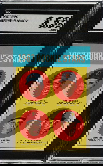 Willie Stargell 1963 Topps #553 Pirates HOF RC SGC 8.5 NM-MT+