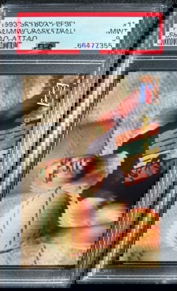 1993 Skybox Pepsi Shaquille O'Neal RC Rookie Shaq Attack #1 Magic PSA 9 MINT